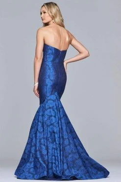 Faviana - S10118 Strapless Sweetheart Jacquard Mermaid Dress Formal Gowns