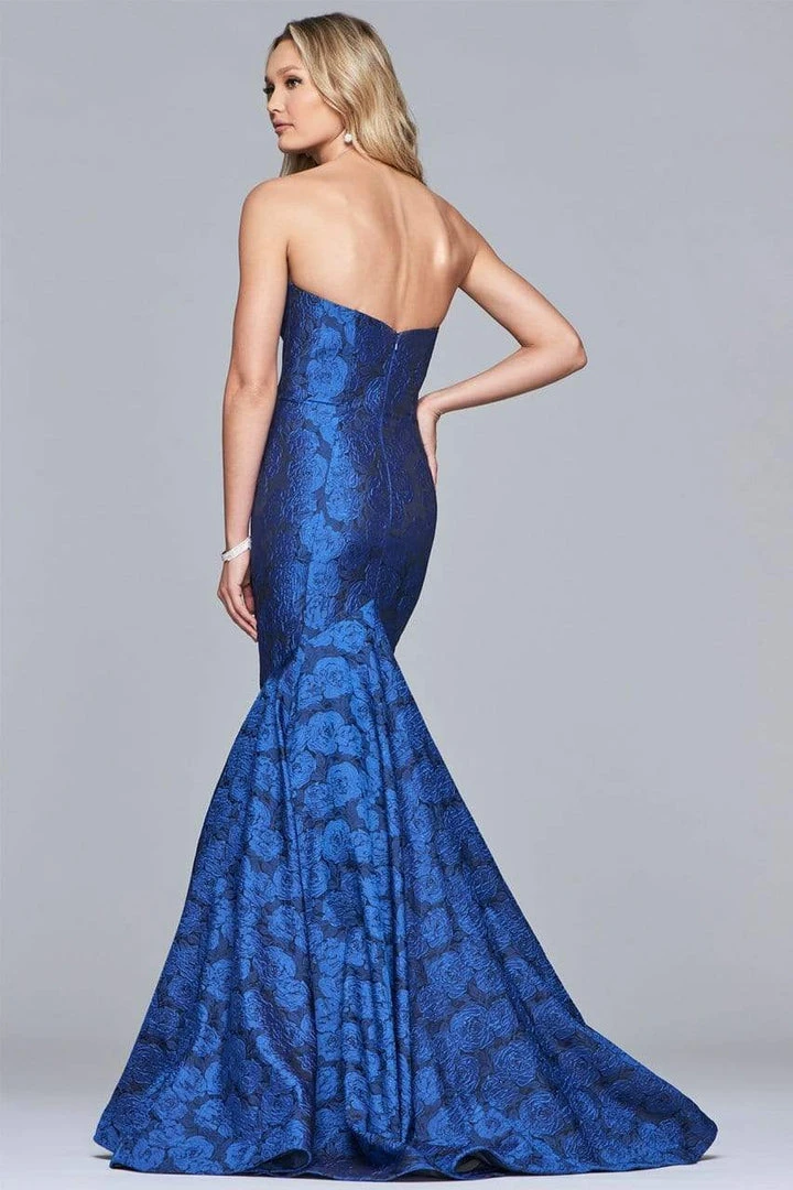 Faviana - S10118 Strapless Sweetheart Jacquard Mermaid Dress Formal Gowns 4 Faviana - S10118 Strapless Sweetheart Jacquard Mermaid Dress Formal Gowns