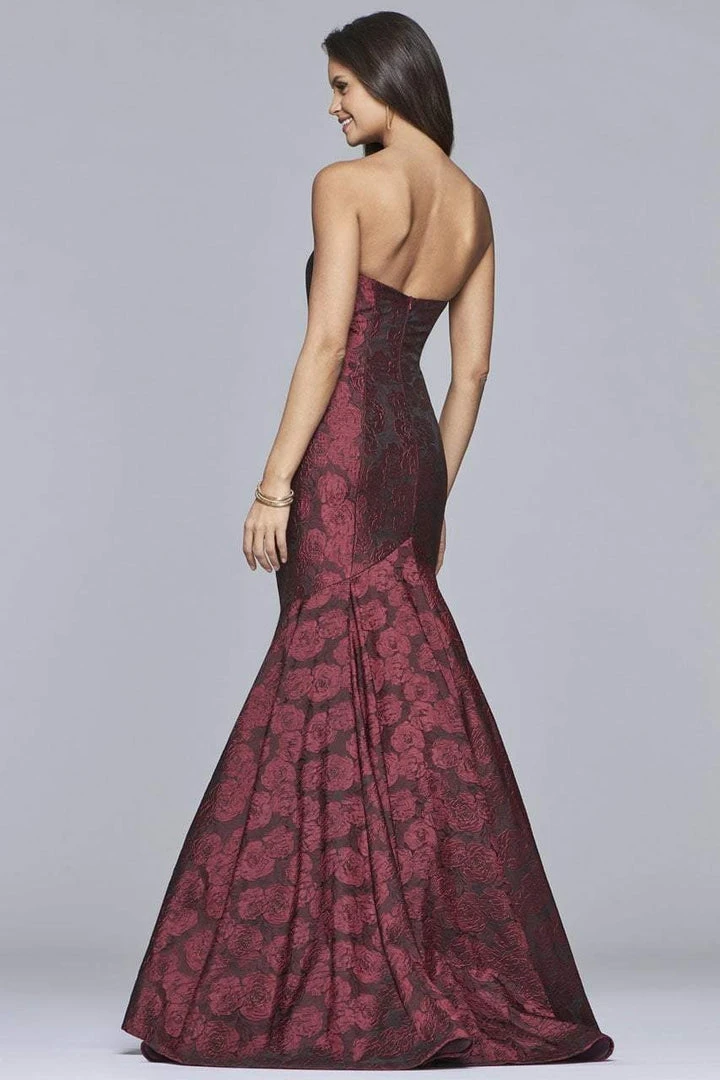 Faviana - S10118 Strapless Sweetheart Jacquard Mermaid Dress Formal Gowns 7 Faviana - S10118 Strapless Sweetheart Jacquard Mermaid Dress Formal Gowns