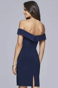Faviana - S10162 Off The Shoulder Jersey Cocktail Dress Cocktail Dresses