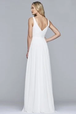 Faviana - S10177 V-Neck Sleeveless Chiffon Long Dress Formal Gowns 11 Faviana - S10177 V-Neck Sleeveless Chiffon Long Dress Formal Gowns