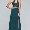 Faviana - S10220 Two Piece Lace High Halter Chiffon A-line Dress Formal Gowns 2 Faviana - S10220 Two Piece Lace High Halter Chiffon A-line Dress Formal Gowns