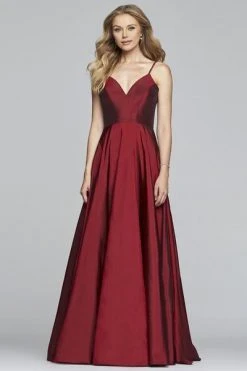 Formal Gowns Faviana - S10249 Sleeveless V-neck Taffeta Ballgown