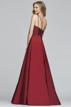 Formal Gowns Faviana - S10249 Sleeveless V-neck Taffeta Ballgown