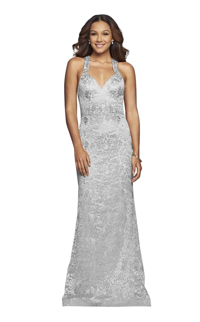 Faviana - S10303 Metallic Embroidered Sheath Evening Gown 6 Faviana - S10303 Metallic Embroidered Sheath Evening Gown