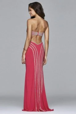 Formal Gowns Faviana - S7701 Jersey Sweetheart Evening Dress With Rhinestone Details 11 Formal Gowns Faviana - S7701 Jersey Sweetheart Evening Dress With Rhinestone Details