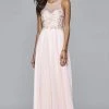 Formal Gowns Faviana - S7997 Long Chiffon Fit And Flare With Applique Top 1 Formal Gowns Faviana - S7997 Long Chiffon Fit And Flare With Applique Top