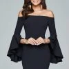 Faviana S8076 Off-Shoulder Crepe Cocktail Dress - 1 Pc Black In Size 6 Available Cocktail Dresses