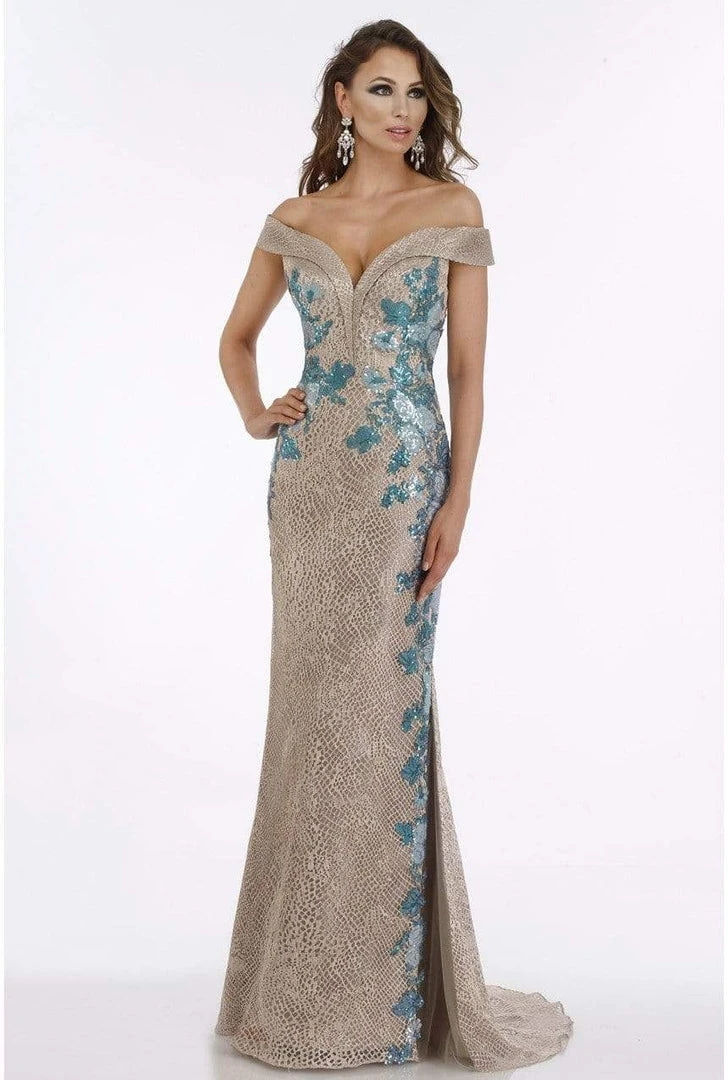 Feriani Couture - 18901 Sequined Deep Off-Shoulder Trumpet Dress - 1 Pc Rose In Size 12 Available Formal Gowns 3 Feriani Couture - 18901 Sequined Deep Off-Shoulder Trumpet Dress - 1 Pc Rose In Size 12 Available Formal Gowns