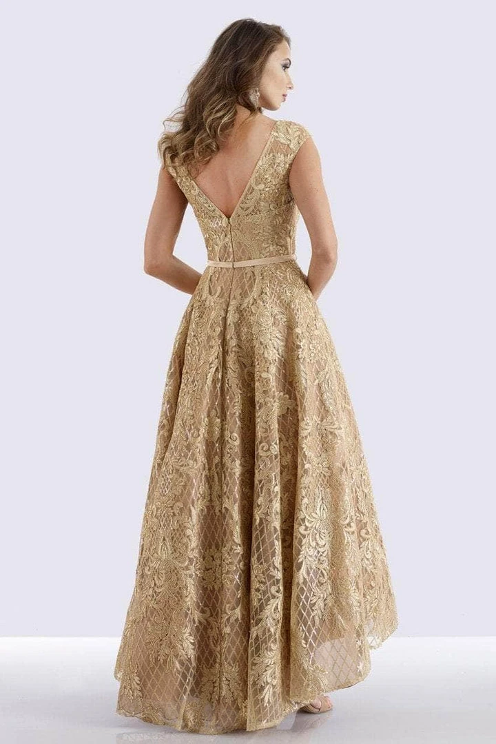 Formal Gowns Feriani Couture - Cap Sleeve Embroidered Formal Dress 18650 - 1 Pc Blush In Size 10 Available 4 Formal Gowns Feriani Couture - Cap Sleeve Embroidered Formal Dress 18650 - 1 Pc Blush In Size 10 Available