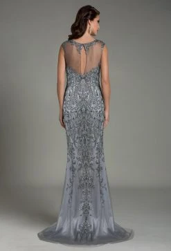 Feriani Couture Embellished Sleeveless Evening Gown 26154 - 1 Pc Charcoal In Sizes 10 Available Formal Gowns 6 Feriani Couture Embellished Sleeveless Evening Gown 26154 - 1 Pc Charcoal In Sizes 10 Available Formal Gowns