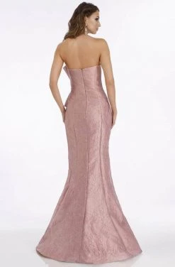 Feriani Couture - Strapless Bow-Ornate Evening Dress 18878 - 1 Pc Mauve In Size 6 Available