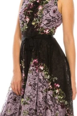 Gabby Skye - 57369MG Sleeveless Floral Print Lace A-Line Dress Cocktail Dresses 16 Gabby Skye - 57369MG Sleeveless Floral Print Lace A-Line Dress Cocktail Dresses