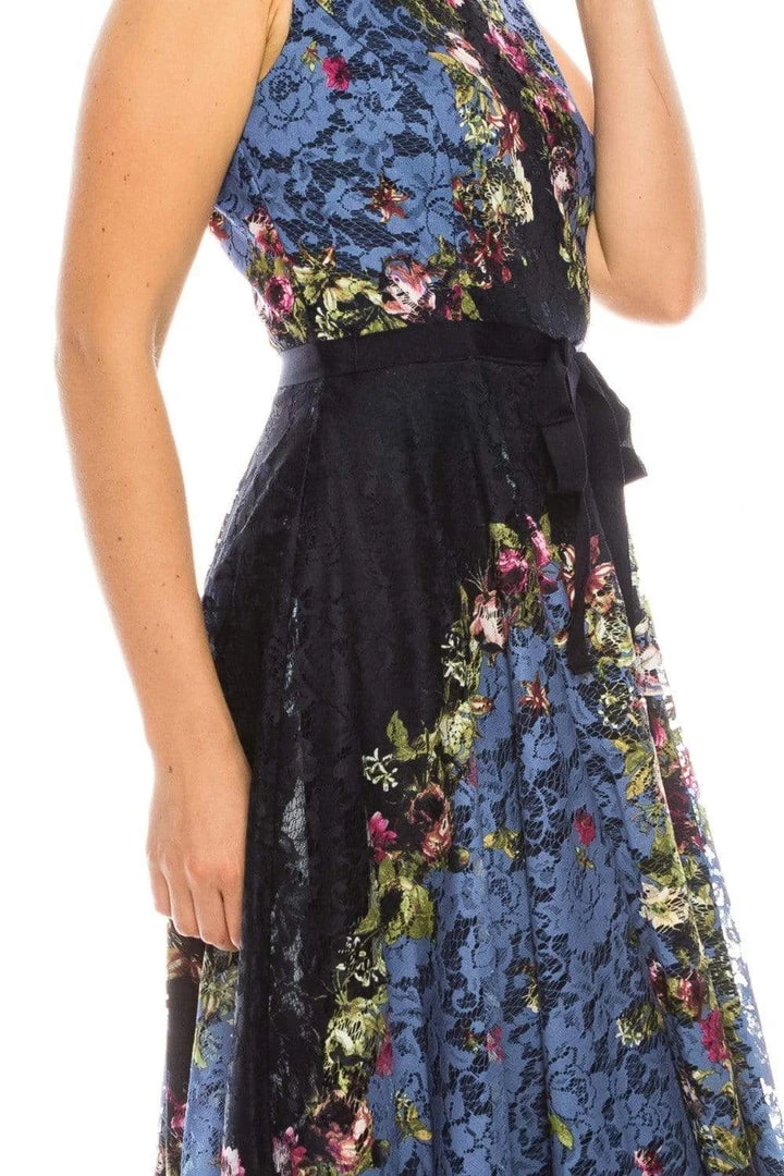Gabby Skye - 57369MG Sleeveless Floral Print Lace A-Line Dress Cocktail Dresses 12 Gabby Skye - 57369MG Sleeveless Floral Print Lace A-Line Dress Cocktail Dresses