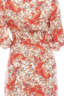 Prom Dresses Gabby Skye - 57372MG Floral Paisley Printed Faux Wrap Dress 12 Prom Dresses Gabby Skye - 57372MG Floral Paisley Printed Faux Wrap Dress