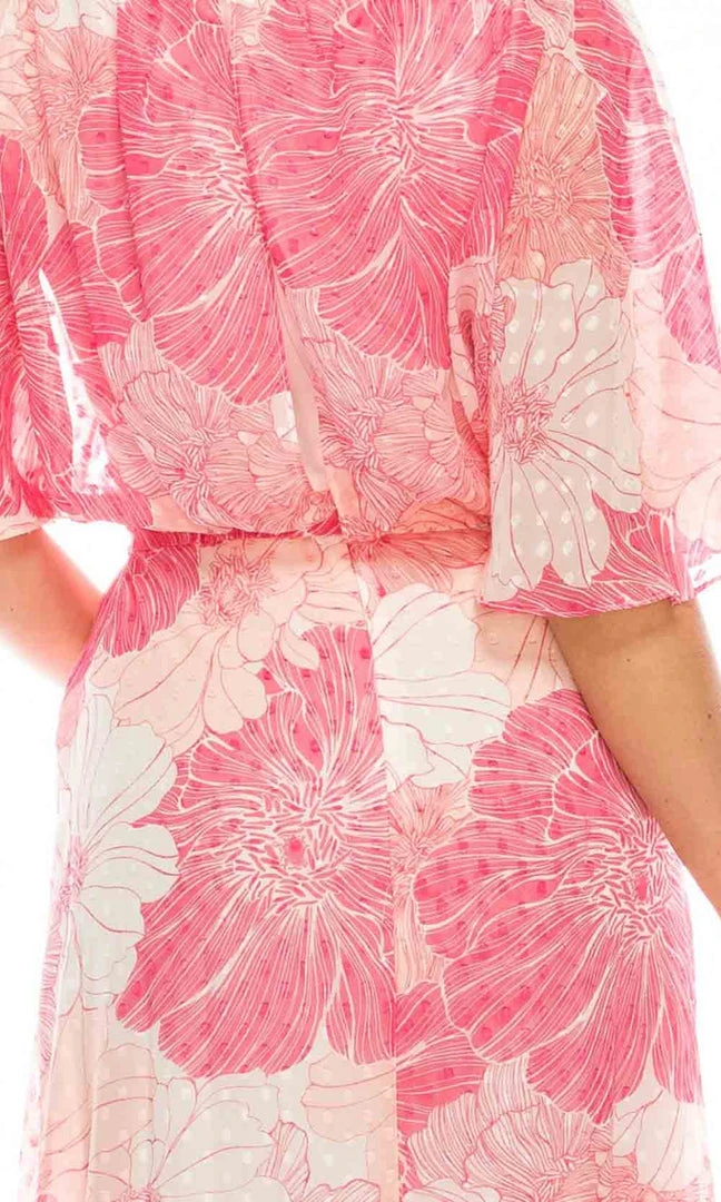 Gabby Skye - 95259MG Butterfly Sleeve Blouson Floral Chiffon Dress Cocktail Dresses 7 Gabby Skye - 95259MG Butterfly Sleeve Blouson Floral Chiffon Dress Cocktail Dresses