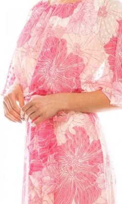 Gabby Skye - 95259MG Butterfly Sleeve Blouson Floral Chiffon Dress Cocktail Dresses 13 Gabby Skye - 95259MG Butterfly Sleeve Blouson Floral Chiffon Dress Cocktail Dresses