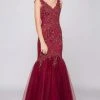 Colors Dress Formal Gowns Glow By Colors - G290-1 V-neck Beaded Lace Mermaid Gown 1 Colors Dress Formal Gowns Glow By Colors - G290-1 V-neck Beaded Lace Mermaid Gown