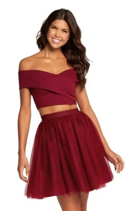 Harper And Lemon - 22111 Two Piece Off-Shoulder Cocktail Dress Cocktail Dresses 8 Harper And Lemon - 22111 Two Piece Off-Shoulder Cocktail Dress Cocktail Dresses