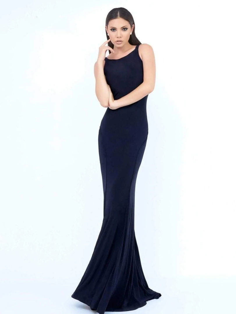 Ieena Duggal - 25220I Bateau Piped Sheath Gown Formal Gowns 6 Ieena Duggal - 25220I Bateau Piped Sheath Gown Formal Gowns