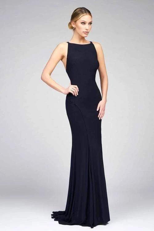 Ieena Duggal - 25220I Bateau Piped Sheath Gown Formal Gowns 7 Ieena Duggal - 25220I Bateau Piped Sheath Gown Formal Gowns
