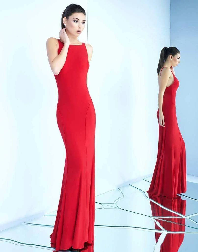 Ieena Duggal - 25220I Bateau Piped Sheath Gown Formal Gowns 11 Ieena Duggal - 25220I Bateau Piped Sheath Gown Formal Gowns