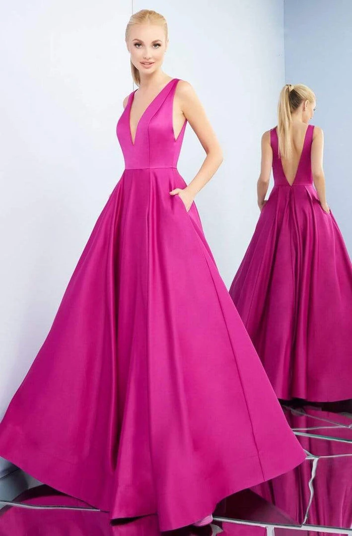 Ieena Duggal - 26031I Sleeveless Low Plunging V Back A-Line Prom Gown 3 Ieena Duggal - 26031I Sleeveless Low Plunging V Back A-Line Prom Gown