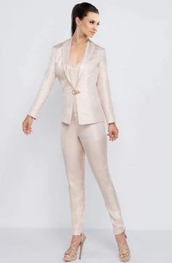 Plus Size Dresses Ieena Duggal - 26085I Strapless Sweetheart Jumpsuit With Jacket