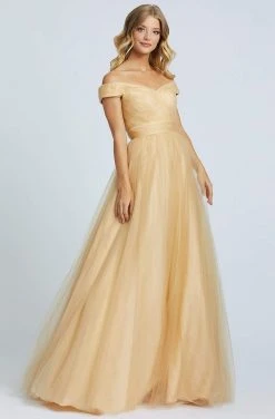 Ieena Duggal - 48778I Tulle Off Shoulder A-Line Evening Gown