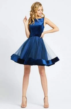 Plus Size Dresses Ieena Duggal - 48781I Fitted Bateau A-Line Cocktail Dress