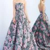 Ieena Duggal - 55213I Strapless Floral Print Evening Gown Formal Gowns 1 Ieena Duggal - 55213I Strapless Floral Print Evening Gown Formal Gowns