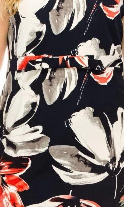 ILE Clothing - SCP1550 Ruffled Cap Sleeves Sheath Dress 25 ILE Clothing - SCP1550 Ruffled Cap Sleeves Sheath Dress