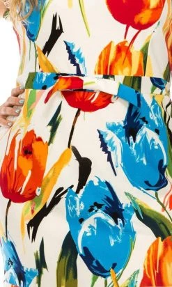 ILE Clothing - SCP1550 Ruffled Cap Sleeves Sheath Dress 29 ILE Clothing - SCP1550 Ruffled Cap Sleeves Sheath Dress