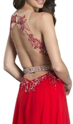 Aspeed Design - Illusion Halter A-Line Evening Dress 9 Aspeed Design - Illusion Halter A-Line Evening Dress