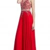 Aspeed Design - Illusion Halter A-Line Evening Dress