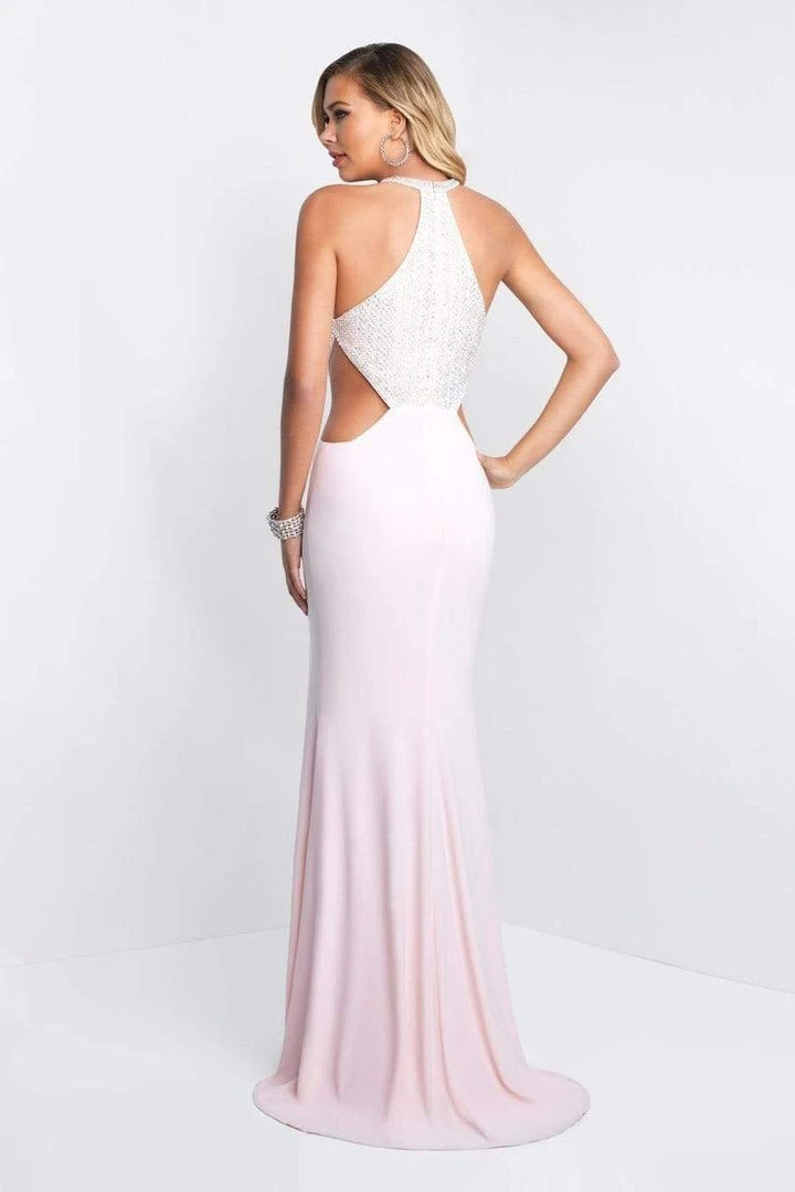 Blush By Alexia Designs Formal Gowns Intrigue - 400 Halter Beaded Cutout Long Dress 4 Blush By Alexia Designs Formal Gowns Intrigue - 400 Halter Beaded Cutout Long Dress
