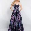 Blush By Alexia Designs Intrigue - 429 Strapless Floral Belted Gown Formal Gowns 2 Blush By Alexia Designs Intrigue - 429 Strapless Floral Belted Gown Formal Gowns