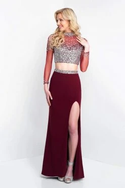 Blush By Alexia Designs Intrigue - 436 Embellished Illusion High Sheath Dress Formal Gowns 9 Blush By Alexia Designs Intrigue - 436 Embellished Illusion High Sheath Dress Formal Gowns