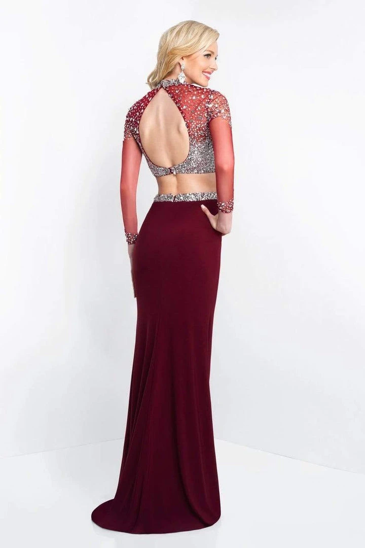 Blush By Alexia Designs Intrigue - 436 Embellished Illusion High Sheath Dress Formal Gowns 7 Blush By Alexia Designs Intrigue - 436 Embellished Illusion High Sheath Dress Formal Gowns