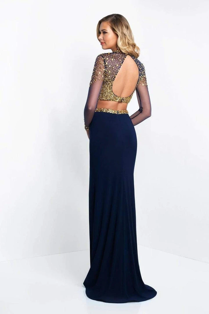 Blush By Alexia Designs Intrigue - 436 Embellished Illusion High Sheath Dress Formal Gowns 4 Blush By Alexia Designs Intrigue - 436 Embellished Illusion High Sheath Dress Formal Gowns