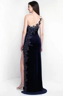 Blush By Alexia Designs Intrigue - 454 Embellished Asymmetric Sheath Dress