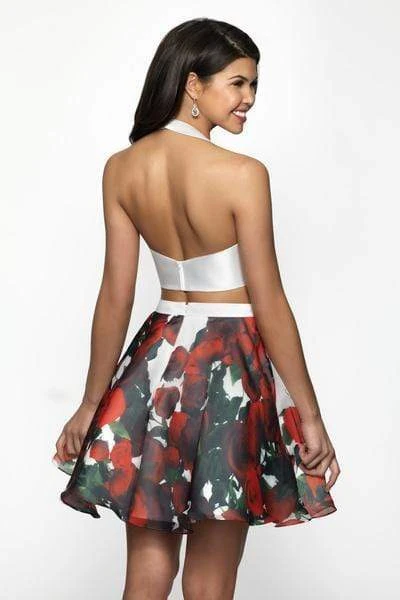 Blush By Alexia Designs Intrigue - 493 Two Piece Print Organza A-line Dress 4 Blush By Alexia Designs Intrigue - 493 Two Piece Print Organza A-line Dress