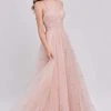 J'Adore Dresses - Glitter Tulle V-Neck A-Line Dress J16052 - 1 Pc Pink In Size 18 Available Formal Gowns 1 J'Adore Dresses - Glitter Tulle V-Neck A-Line Dress J16052 - 1 Pc Pink In Size 18 Available Formal Gowns