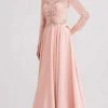 J'Adore Dresses - J15022 Beaded Long Sleeve High Neck A-line Gown Formal Gowns