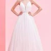 Formal Gowns J'Adore Dresses - J16001 Sheer Plunging V Neck Sparkle Tulle Ballgown 2 Formal Gowns J'Adore Dresses - J16001 Sheer Plunging V Neck Sparkle Tulle Ballgown