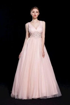 Formal Gowns J'Adore Dresses - J12011 Sleeveless Crystal Embellished Empire Ballgown