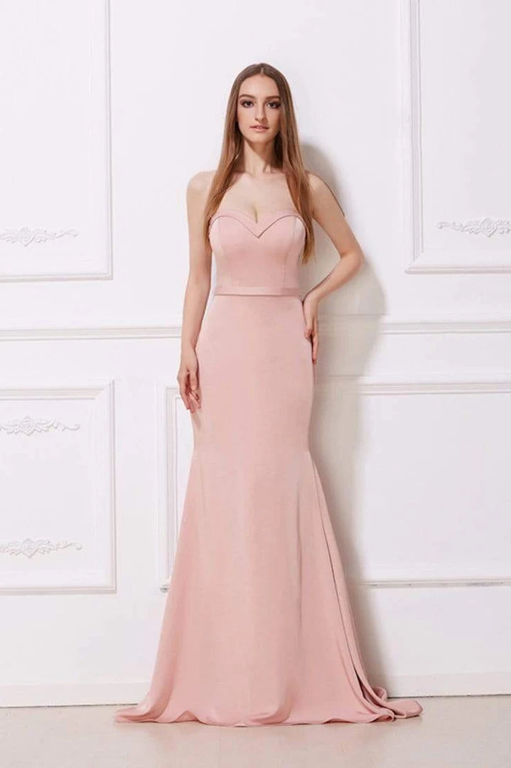 Formal Gowns J'Adore Dresses - J12013 Strapless Fold-Trimmed Long Trumpet Gown 3 Formal Gowns J'Adore Dresses - J12013 Strapless Fold-Trimmed Long Trumpet Gown