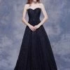 J'Adore Dresses - J12054L Long Strapless Lace A-line Gown Formal Gowns 1 J'Adore Dresses - J12054L Long Strapless Lace A-line Gown Formal Gowns