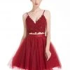 J'Adore Dresses - J12065 Two Piece Embroidered V-Neck Cocktail Dress Cocktail Dresses
