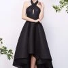Formal Gowns J'Adore Dresses - J13082 High Halter Empire A-Line High Low Dress